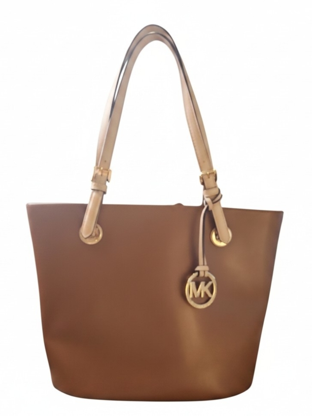 Michael Kors Jet Set East West Pevbled Leather Shoulder Bag -EUC